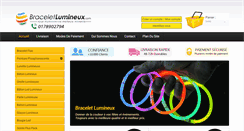 Desktop Screenshot of braceletlumineux.com