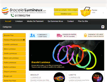 Tablet Screenshot of braceletlumineux.com